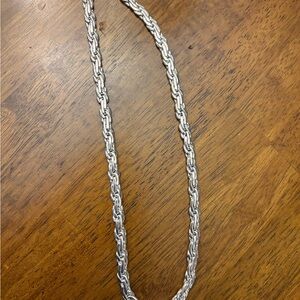Napier heavy silver necklace